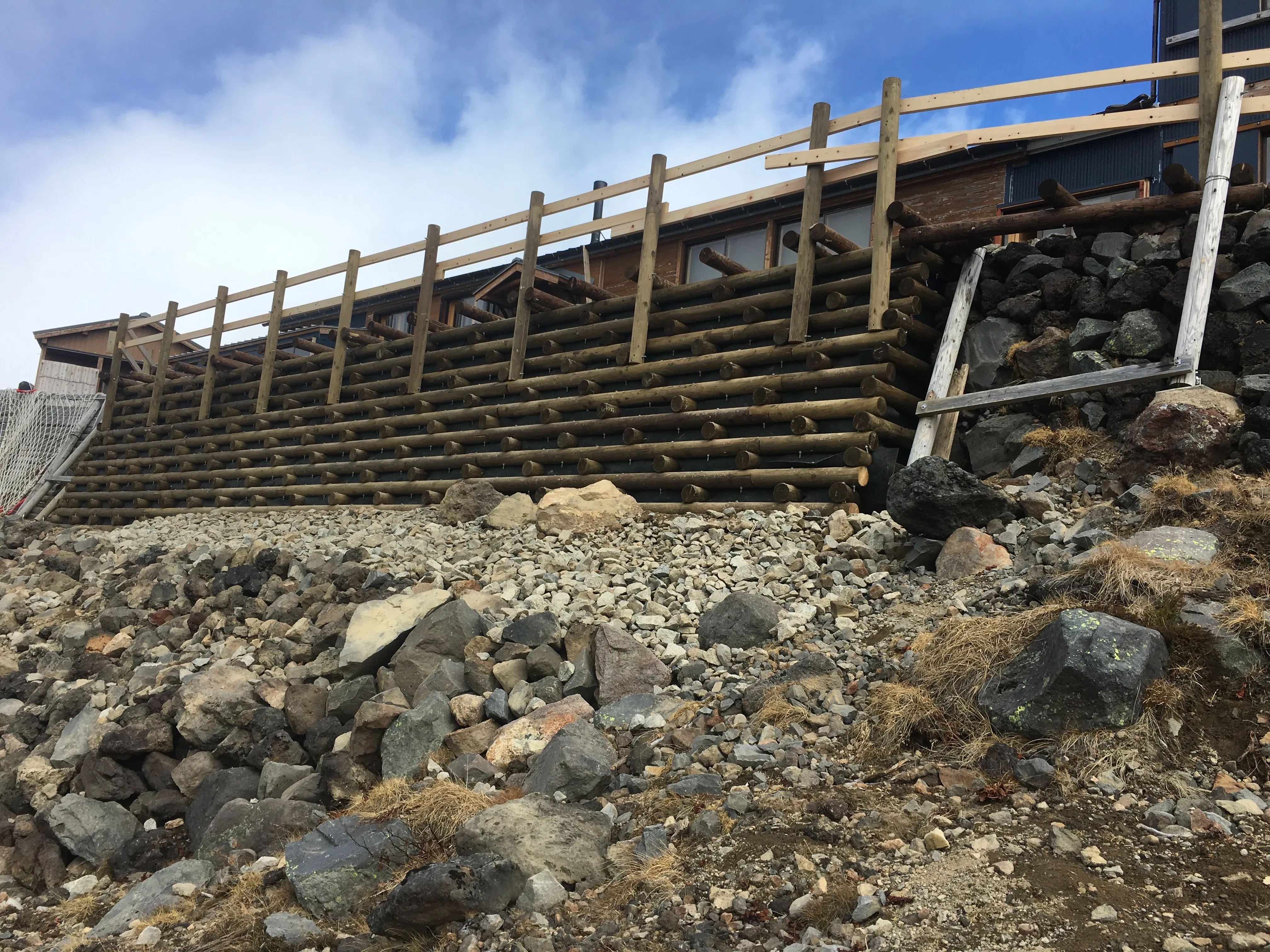 五の池小屋石積災害復旧工事