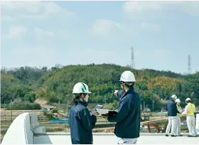 御嶽山の登山道工事に着手しました。